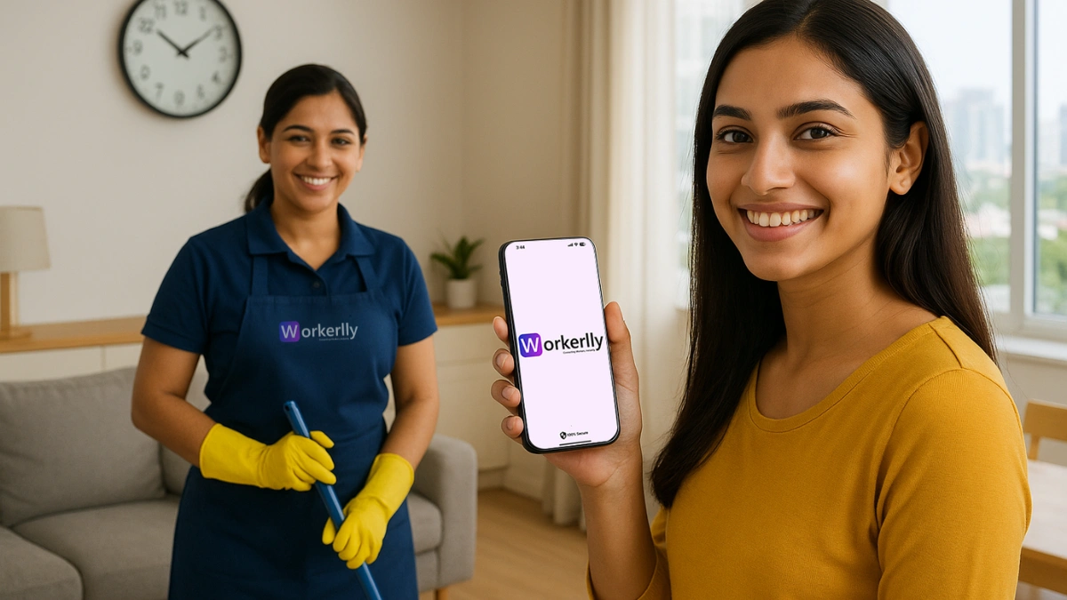 Hire A House Cleaner On An Hourly Basis in Mohali through Workerlly 