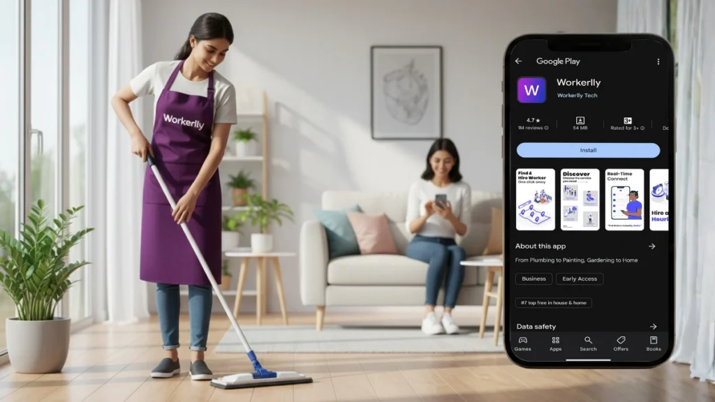 How to Hire a House Maid on an Hourly Basis in DLF City, Gurugram With Workerlly