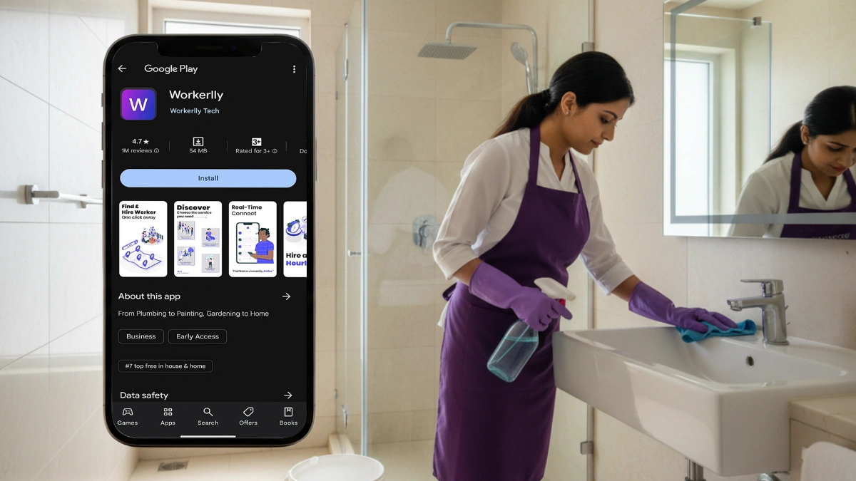 Bathroom Cleaner on an Hourly Basis in DLF City, Gurugram 