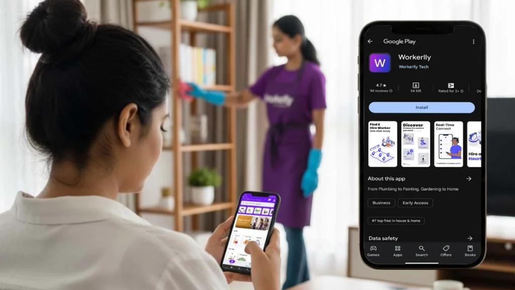 Helper on an Hourly Basis in DLF City