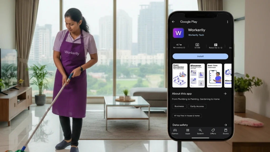 How to Hire a House Cleaner on an Hourly Basis in DLF City, Gurugram With Workerlly