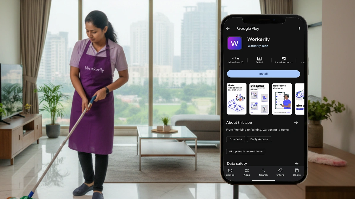 How to Hire a House Cleaner on an Hourly Basis in DLF City, Gurugram With Workerlly